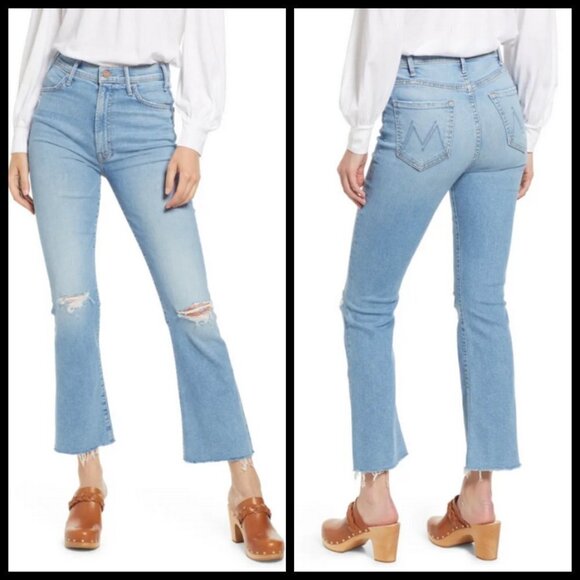 💕MOTHER💕 The Hustler Ankle Fray Jeans ~ Thrilling Shots 28 NWT - Picture 4 of 16